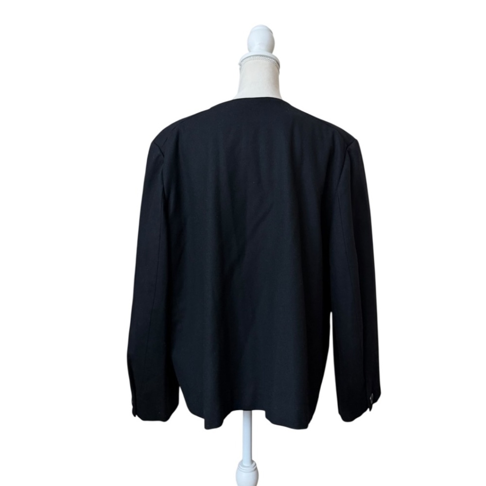 Pendleton 100% Virgin Wool Black Jacket 4 Button - image 2